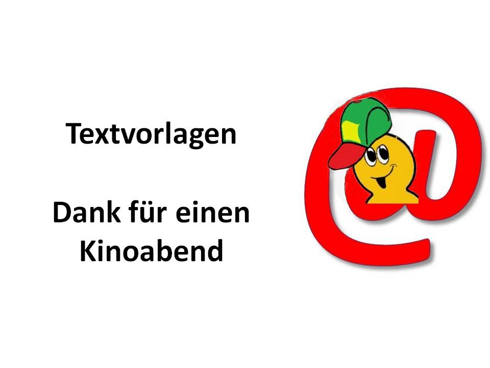 11. - Dank fr einen Kinoabend