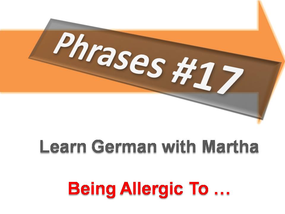 17. Beeing allergic to - Deckblatt 17. Beeing allergic to - Deckblatt
