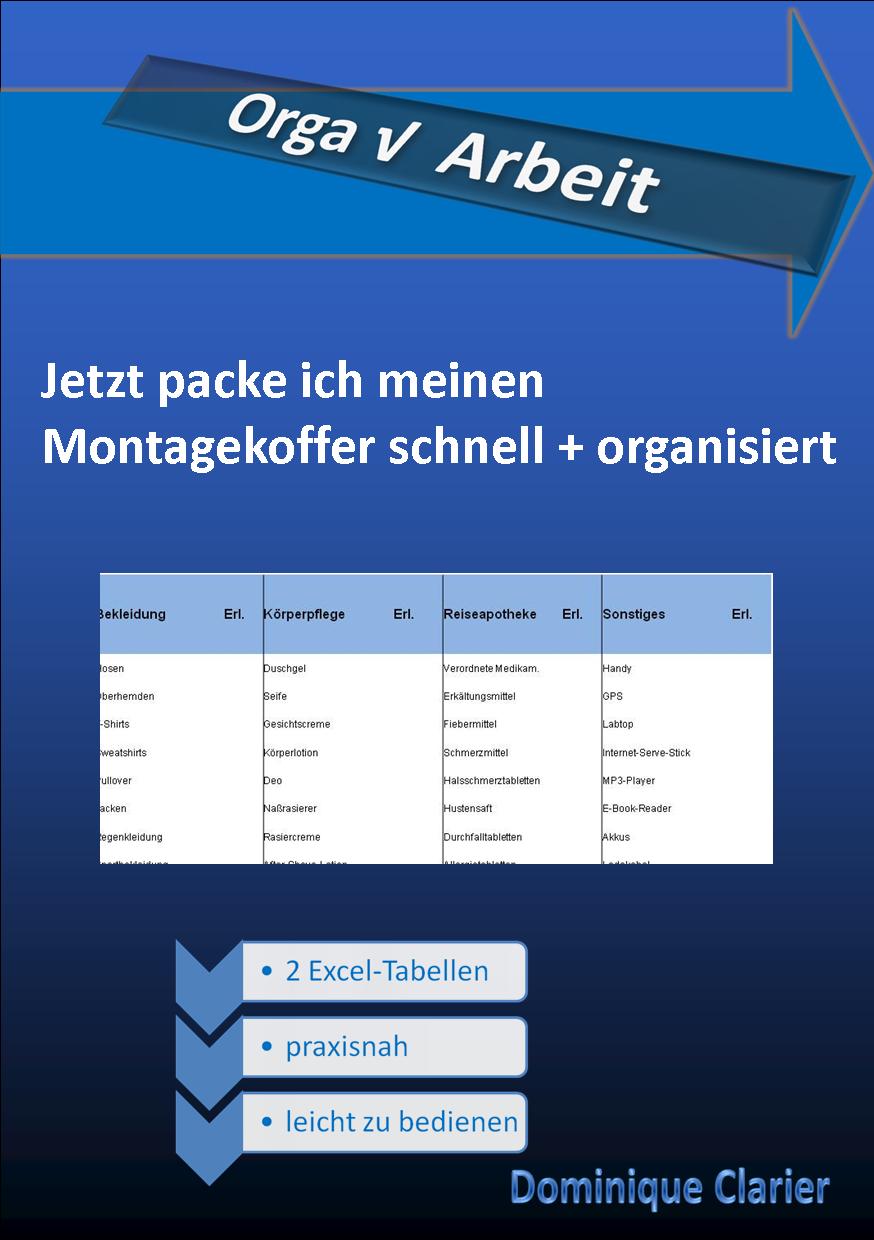 Arbeit - Deckblatt-Montage