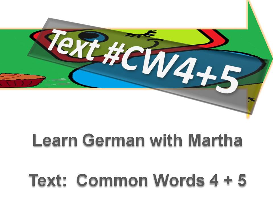 Prsentataion - Text - Common Words 4 + 5 - Deckblatt