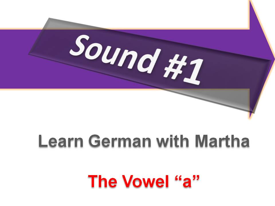 Prsentation- Sound 1 - Vowel A - Deckblatt