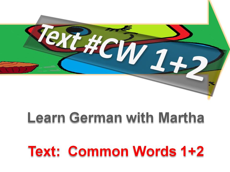 Prsentation - Text Common Words 1 + 2 - Deckblatt1
