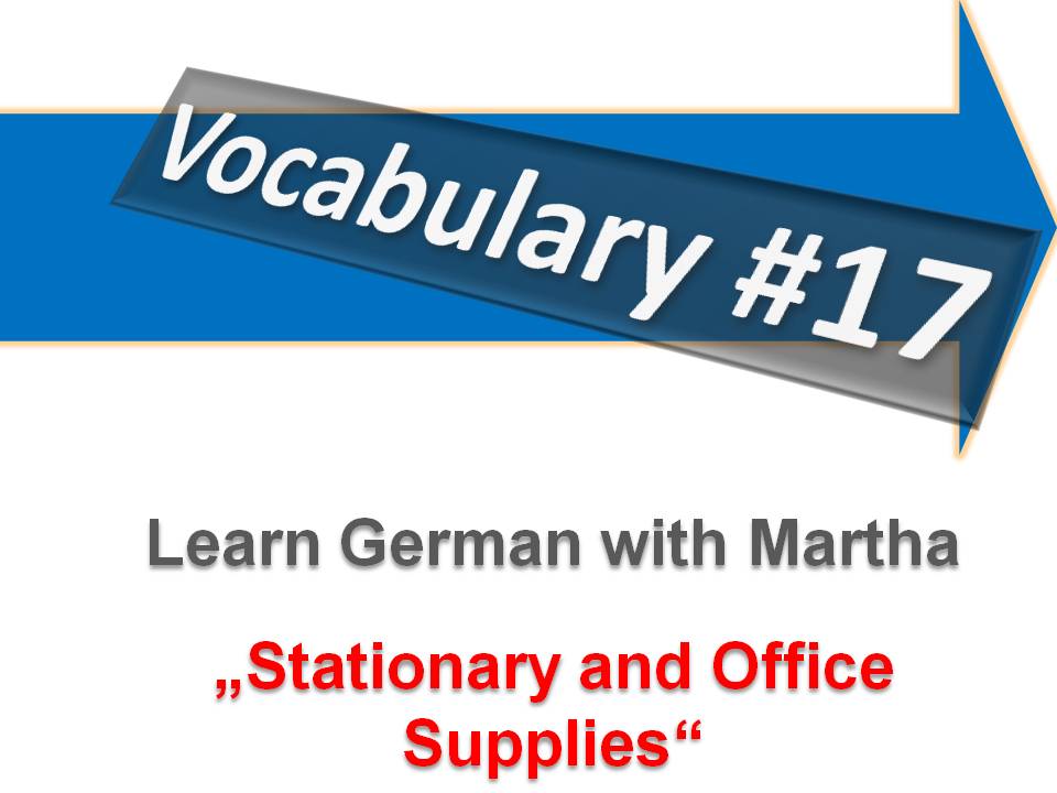 Prsentation - V 17 - Office -Stationary - Deckblatt